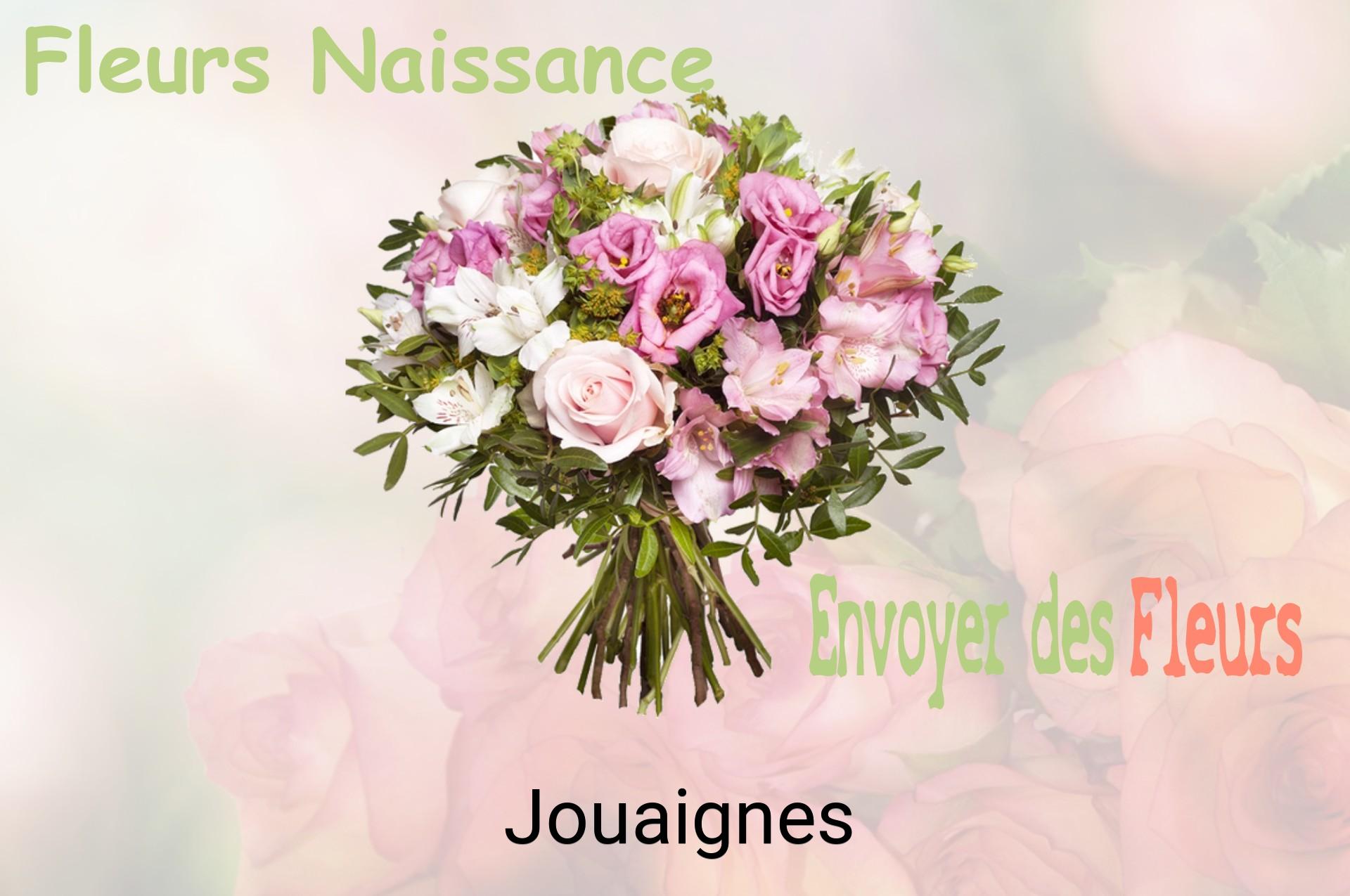 Bouquet de fleurs de naissance livré à Jouaignes